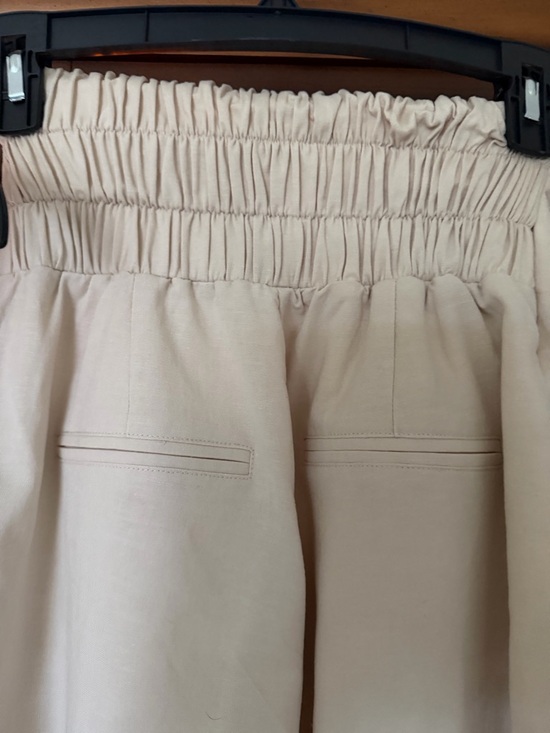 High-Waist Wide-Leg Sleeveless Jumpsuit in Light Beige - Picture 8 of 9